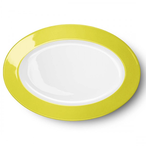 Dibbern Solid Color 2022300038 Limone Platte oval 36 cm