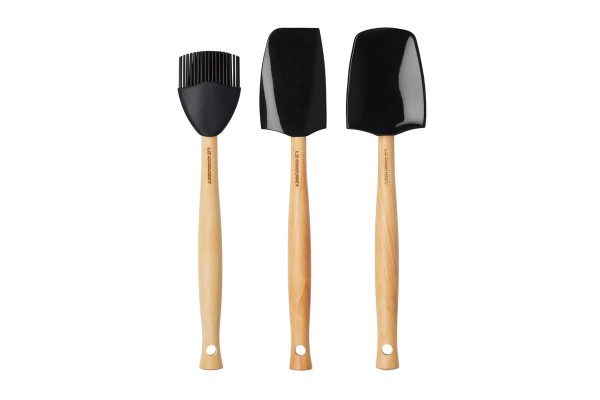Le Creuset Silikon - Accessoires 42830001400007 Kochkellen-Set 3-tlg. Craft - Schwarz