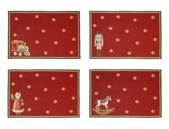 Villeroy &amp; Boch Toy&#039;s Delight 14-8585-6119 Jubiläums-Set Gobelin Platzset 4tlg.