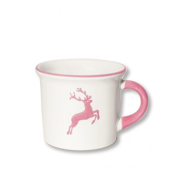 Gmundner Keramik Rosa Hirsch Kaffeehäferl glatt (HKGL09) 0,24l