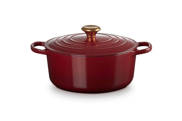 Le Creuset Gusseisen - Signature 21177269494441 Bräter rund 26cm 5,3L - Garnet