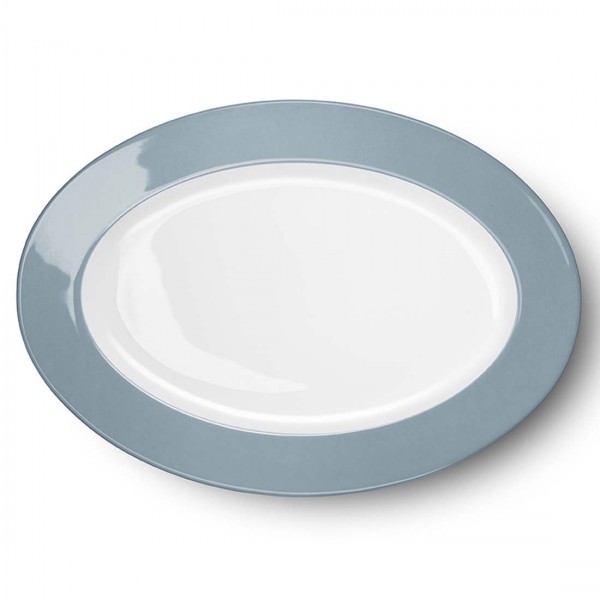 Dibbern Solid Color 2022300052 Grau Platte oval 36 cm