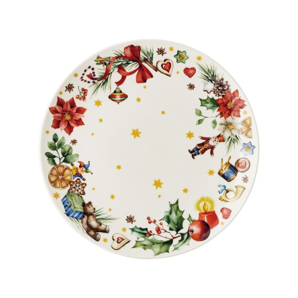 Hutschenreuther Weihnachtslieder 2026 Morgen, Kinder Plätzchenteller 28 cm
