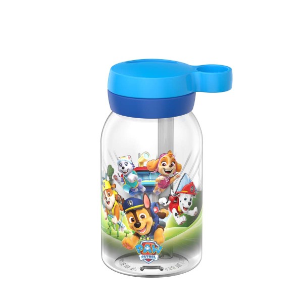 Mepal Campus 107480065400 Trinkflasche mit Trinkhalm 0,45l - Paw Patrol Pups