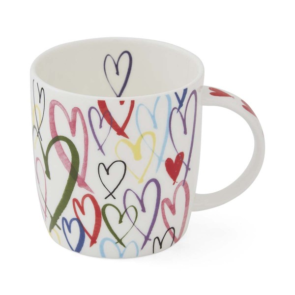Portmeirion Mug Meirion MELL79473 Becher mit Henkel 0,32l - Lots of Love