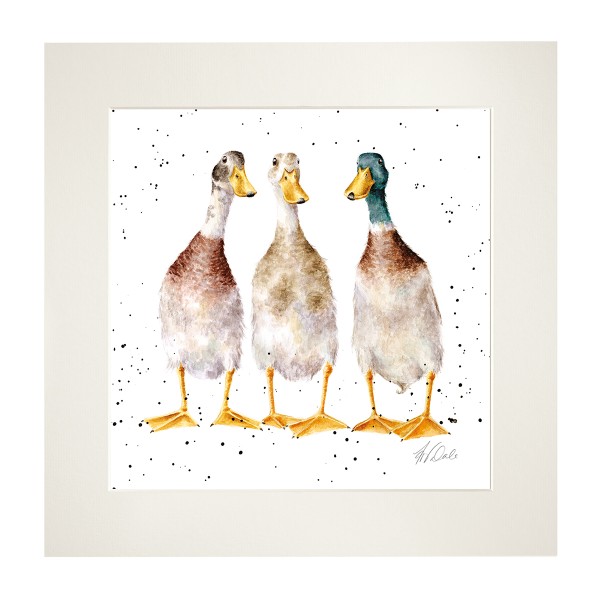 Wrendale Mounted Prints MP259 "Tall Order" - Enten