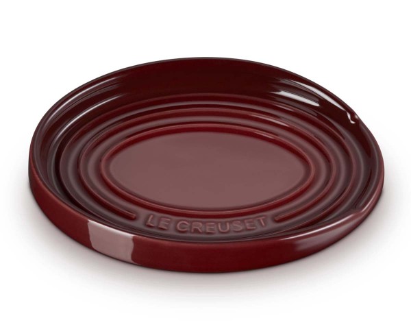 Le Creuset Steinzeug 71507159490099 Löffelablage oval 16cm - Garnet