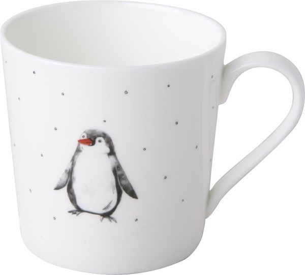 Ihr Pure Penguin Black BOJ1116907 Bone China Becher 0,35l