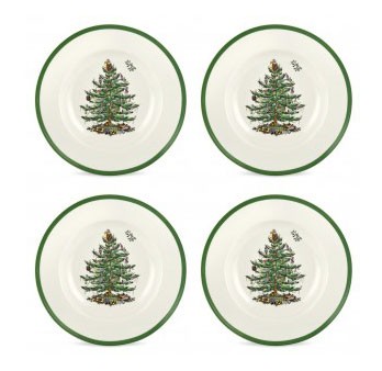 Spode Christmas Tree 4er-Set Suppenteller