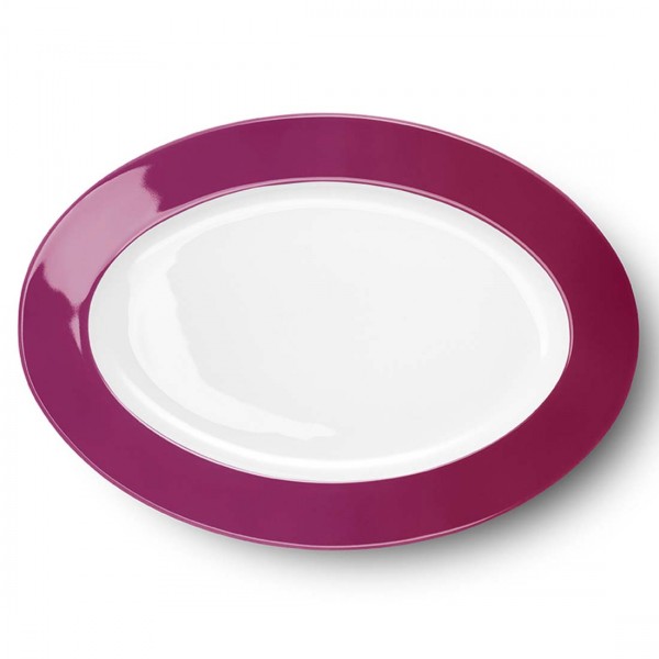 Dibbern Solid Color 2022300020 Bordeaux Platte oval 36 cm