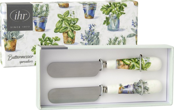 IHR Aromatic Herbs Light Green SP1038229 Buttermesser, Set 2tlg.