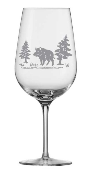 Eisch Jagd Bordeauxglas (0) Wildschwein 23cm 655ml
