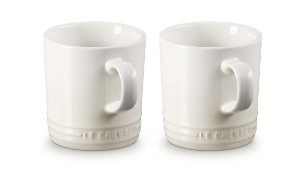 Le Creuset Steinzeug 79111357160000 2er-Set Becher 0,35L - Meringue