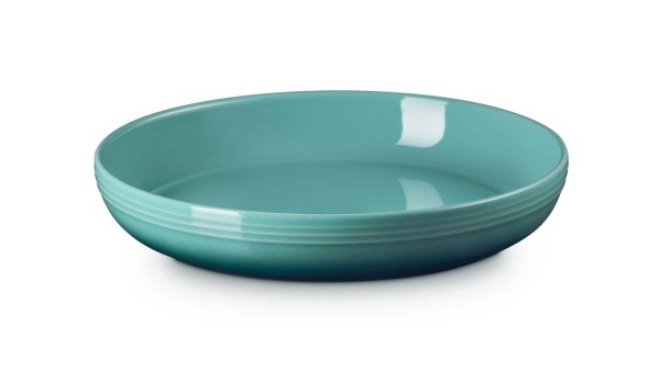Le Creuset Steinzeug 70156960997099 Suppenteller Coupe 22cm 0,96L - Bleu Riviera