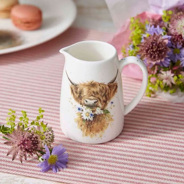 Royal Worcester Wrendale Designs WNVM4393-XL Minikrug (Highland Cow) 8 cm, 125 ml