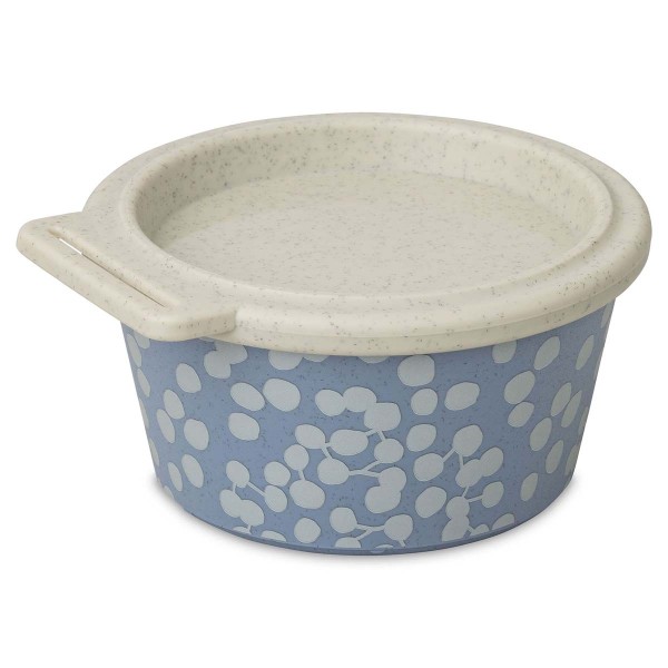 Koziol Blomster 8172716 Schale 250ml mit Deckel, Dot - Nature Flower Blue