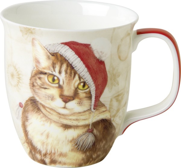 Ihr JILL cream BOC1053960 Bone China Becher 375 ml, Höhe 10 cm