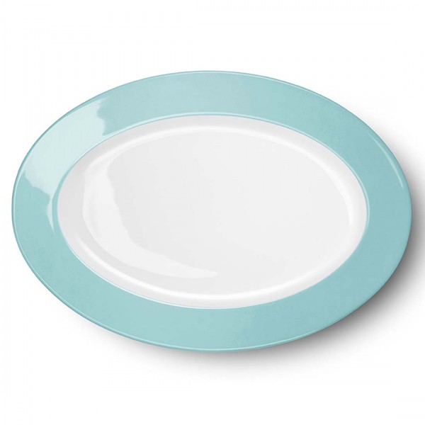 Dibbern Solid Color 2022300026 Eisblau Platte oval 36 cm