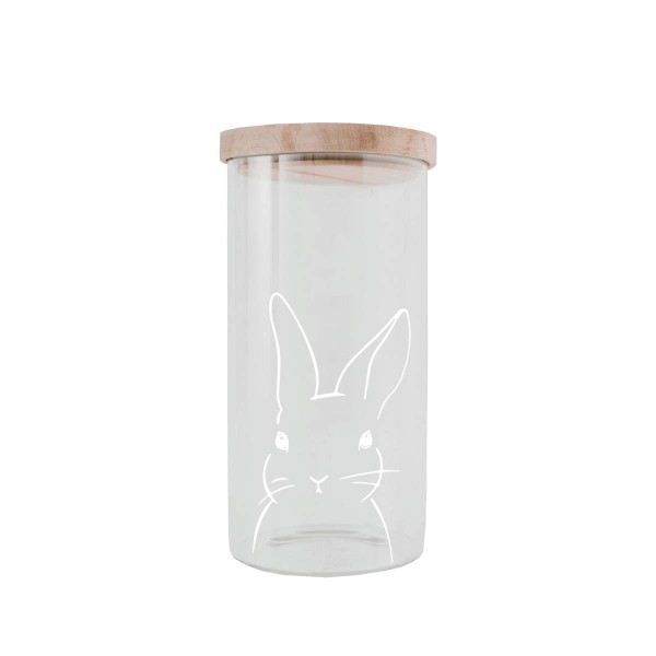 Eulenschnitt gl-046-ve Vorratsglas Hasi 19cm