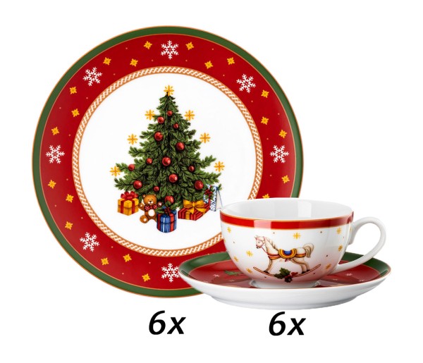 Hutschenreuther Happy Wintertime Kaffeeset 18-tlg./Kombitasse
