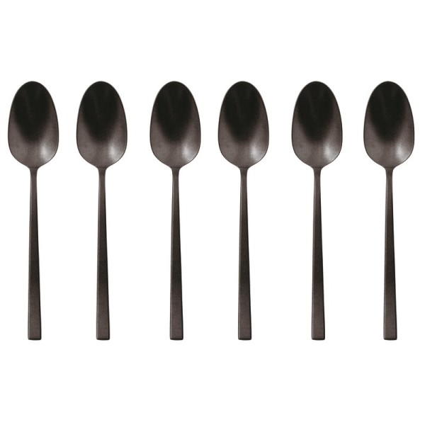 Sambonet Rock Diamond PVD 2 Black 52962KA6 Set 6tlg. Kaffee/Teelöffel
