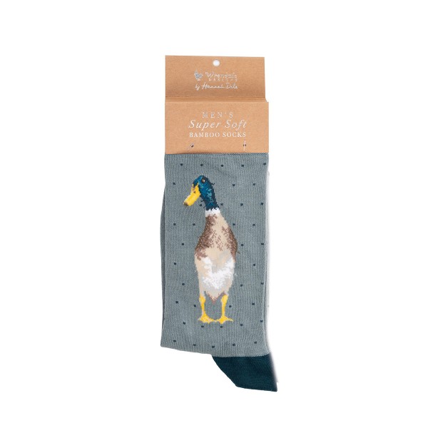 Wrendale Männersocken SOCKM007 &quot;Guard Duck&quot; - Ente