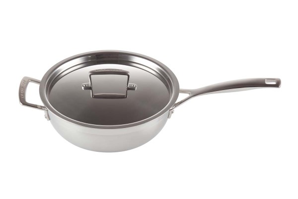 Le Creuset 3-Ply 96201424001000 Sautépfanne mit Deckel 24cm - Antihaft