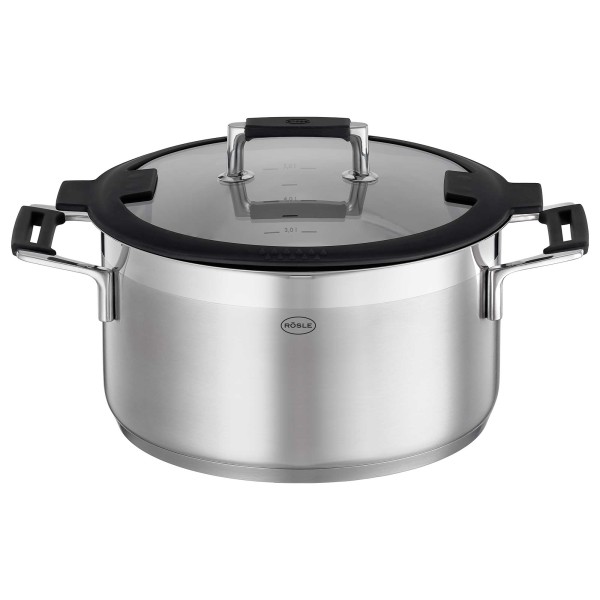 Rösle Silence Pro 910964 Kochtopf mit Deckel Ø 24 cm niedrig