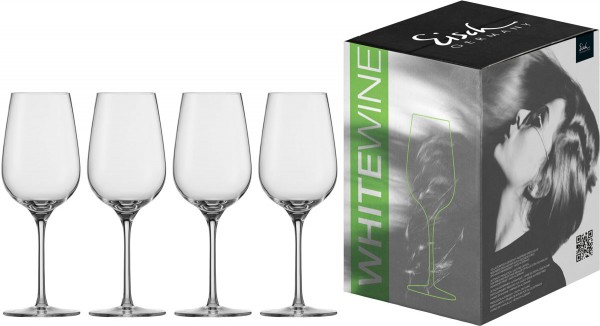 Eisch Vinezza 4 Weissweingläser im Geschenkkarton (550/3GK) 360 ml/21,4 cm Höhe