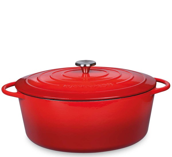 Küchenprofi Provence 0402000433 Bratentopf oval 33cm - Classic Red