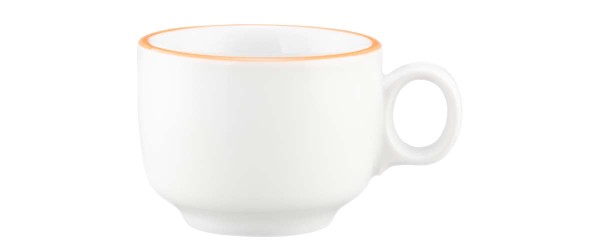 Seltmann Sento Home Pure Lines Mango Orange Espressoobertasse 0,08 l mit Henkel