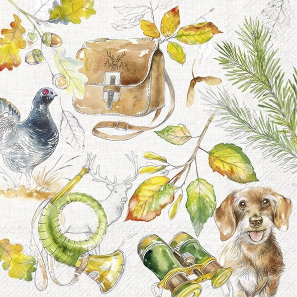 IHR L-1080345 Hunting Lunch-Servietten 3-lagig (20 Stk.) 33 x 33 cm