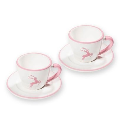 Gmundner Rosa Hirsch 0316STES02SET Espresso für 2