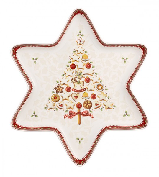 Villeroy &amp; Boch Winter Bakery Delight 1486123840 Sternschale auf Fuß 27 x 21 x 12 cm
