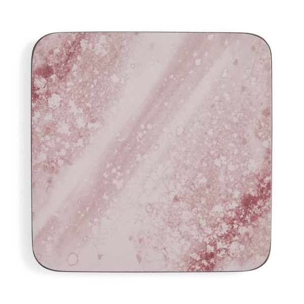 Portmeirion Minerals X0010269263 Untersetzer eckig 10,5cm - Set 6tlg. - Rose Quartz