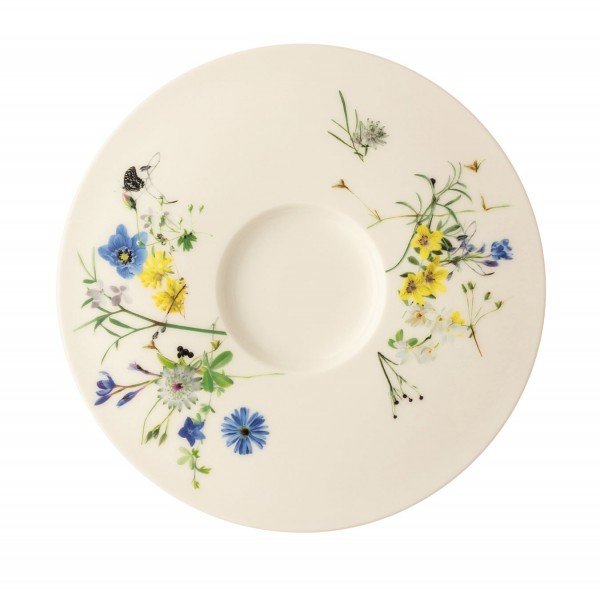 Rosenthal Brillance Fleurs des Alpes Suppen-Untertasse 18,5 cm