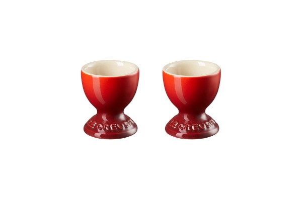 Le Creuset Poterie 79064000600000 Eierbecher 2er-Set - Kirschrot