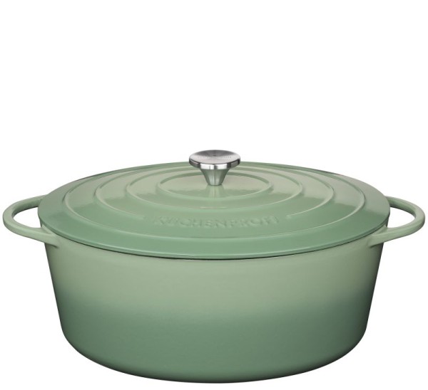 Küchenprofi Provence 0402000335 Bratentopf oval, 35cm - Jade