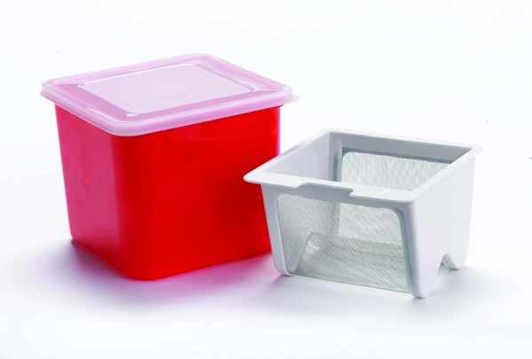 Cuisipro 74742605 Joghurt- und Frischkäsebereiter, rot