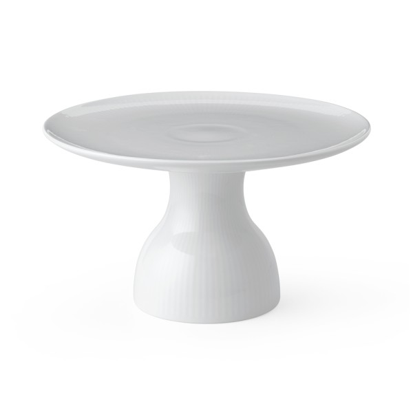 Royal Copenhagen White Fluted 1068624 Teller auf Fuß 20 CM