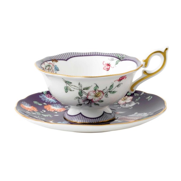 Wedgwood Wonderlust Tee-Obere mit Untertasse Midnight Garden (24023)