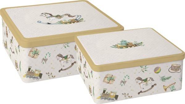 Ihr Nostalgic Rocking Horse Cream DCU1119360 Gebäckdose Set 2tlg.