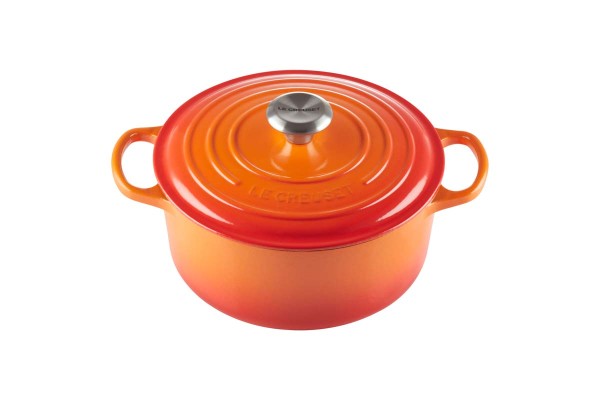 Le Creuset Kochgeschirr 21177240902430 Bräter Rund Signature 24cm - Ofenrot