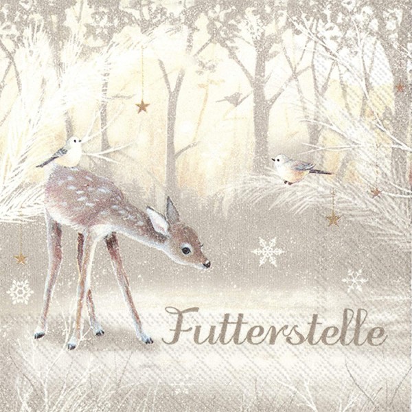 Ihr Futterstelle C 828900 20 Cocktail-Servietten 25 x 25 cm