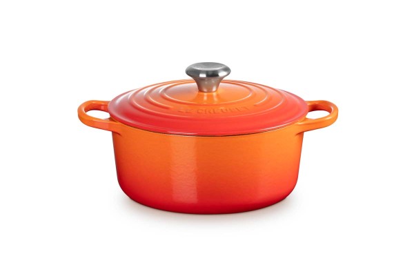 Le Creuset Gusseisen - Signature 21177240902430 Bräter rund 24cm 4,2L - Ofenrot