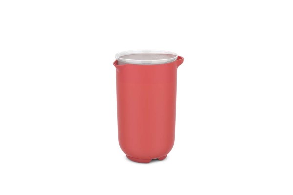 Mepal Chef it 102312576900 Rührbecher 1L mit Deckel - Coral