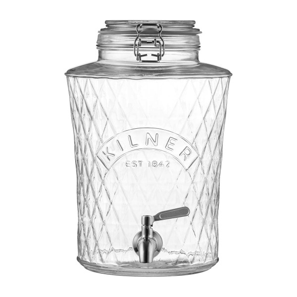 Kilner Getränkespender 0025.107 Getränkespender - Diamantmuster, 5l
