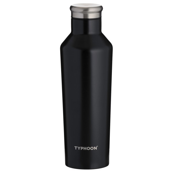 Typhoon Pure Colour 1401.850 Isolierflasche aus Edelstahl 500ml - Schwarz