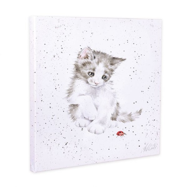 Wrendale Leinwand-Kollektion LTW-CANS006 "Ladybird" - Kätzchen - 20cm