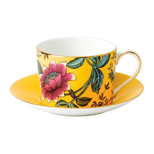 Wedgwood Wonderlust Tee-Obere mit Untertasse Yellow Tonquin (31706)